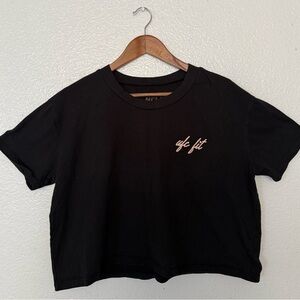 UFC Black Short Sleeve Women's Tee Crop size XL